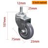 Buy cheap 3 Inch Swivel Caster Wheels , 75mm Castors With Brakes 363S-76 from wholesalers