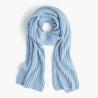 Buy cheap 3 * 3 Rib Knitted Pure Cashmere Scarf , Adult Womens Knit Scarf For Hiking from wholesalers