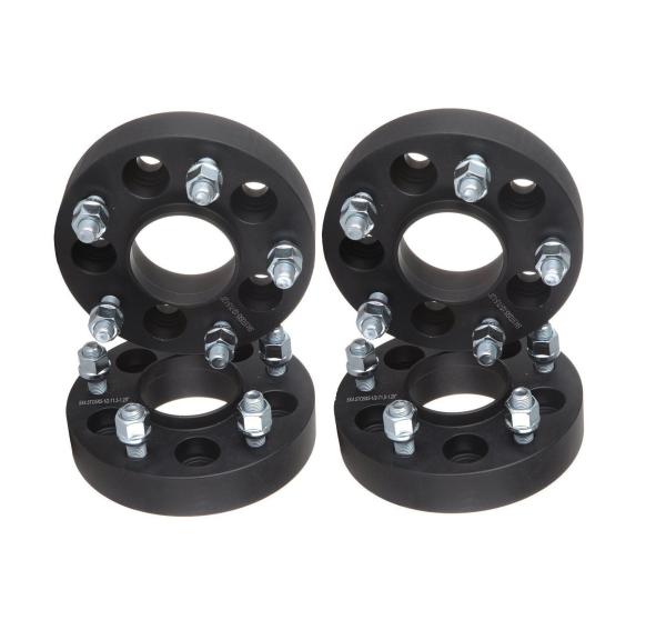 Buy cheap 20mm 5x114.3 5x4.5" Hubcentric Black Wheel Spacers central bore 66.1 Fits Nissan Infiniti 12x1.25 from wholesalers