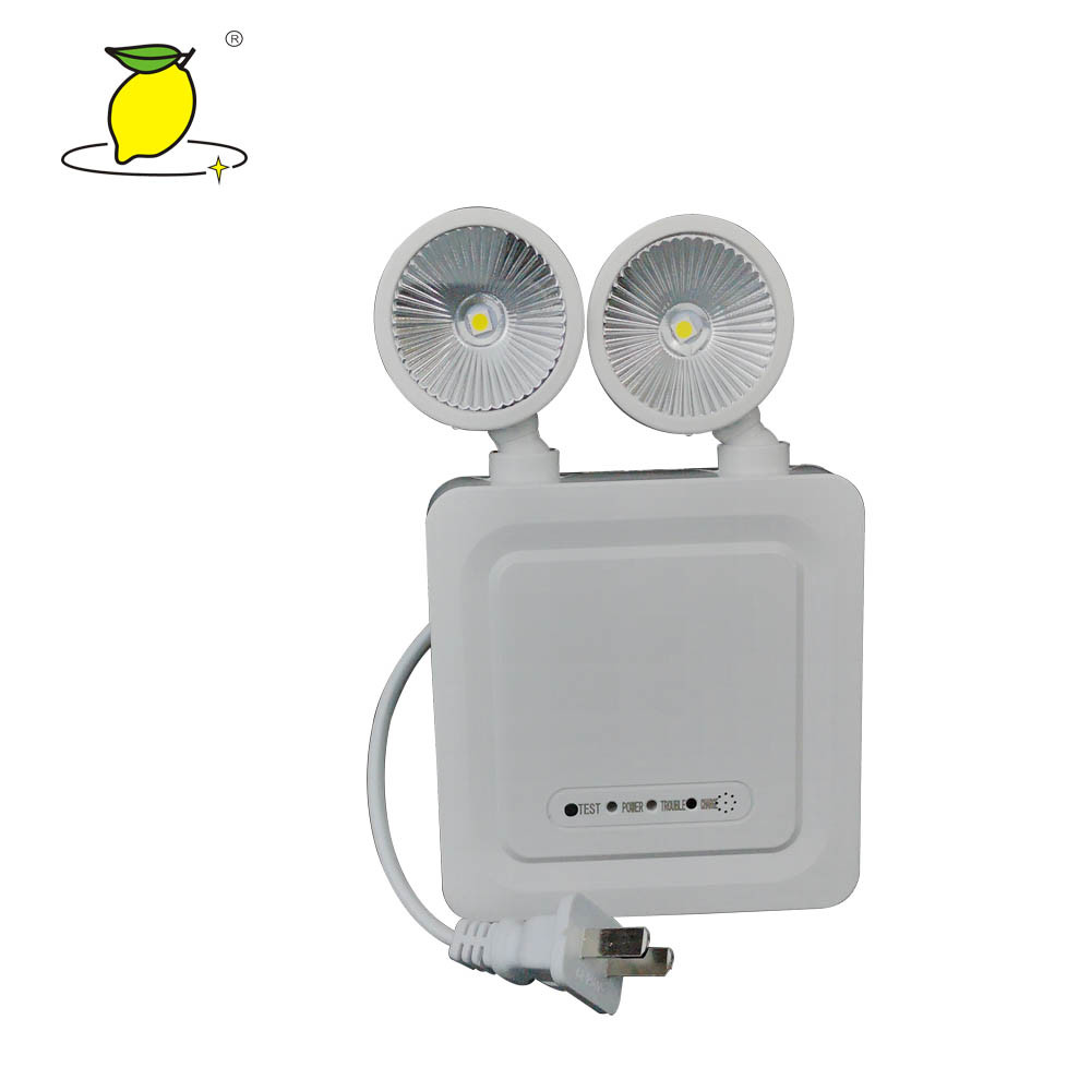 Thermoplastic Twin Spot Emergency Light , LED Fire Exit Emergency Light