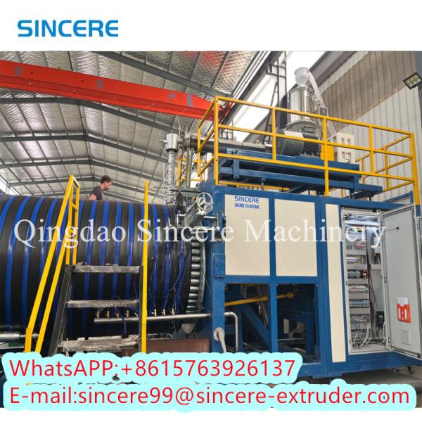 Buy cheap Automatic HDPE PVC Spiral Pipe Extrusion Line Machinery Plant DN300 from wholesalers