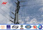 Polygonal 80ft 69kv Metal Steel Electricity Distribution Poles With Mast