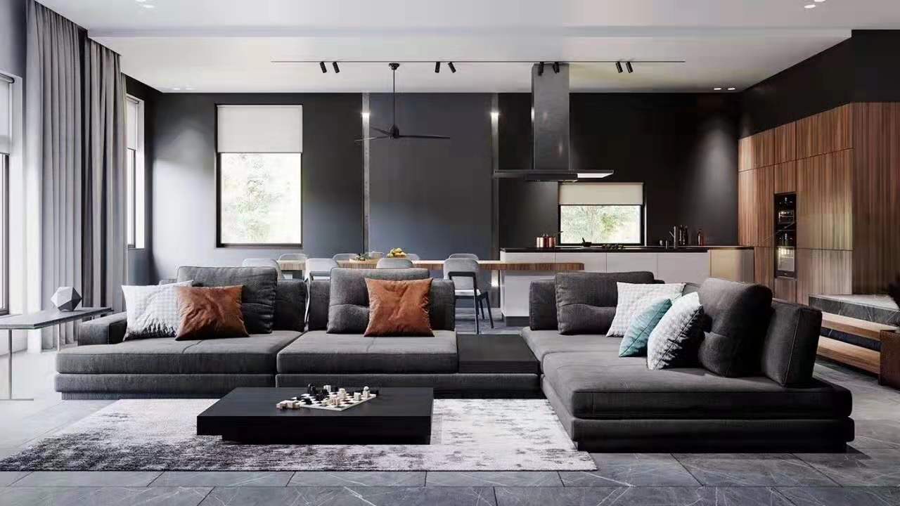 Interior Design Linear LED Track Light Suspension Mount Installation
