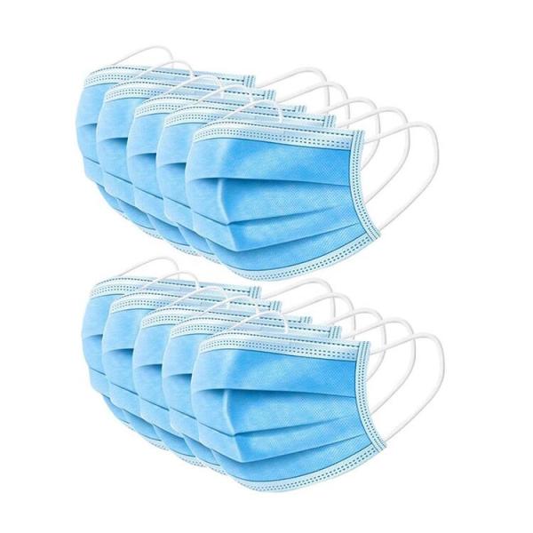 Buy cheap Blue White 3ply 25g Nonwoven Disposable Earloop Face Mask from wholesalers