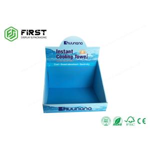 Offest Printing Custom Recycled Retail Display Boxes Cardboard , Portable