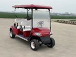 Red color 4 Seater Electric Golf Cart With Lithium Battery Road Legal Popular On
