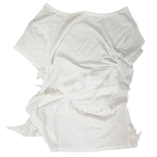 Buy cheap Cut reused Rags Textile Cloth Fabric 100%Cotton White Tshirt Rags Standard White industrial Wipes from wholesalers