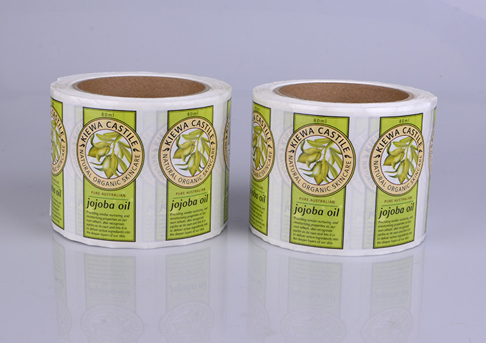 Printing custom waterproof adhesive sticker labels for bodywash bottle packaging