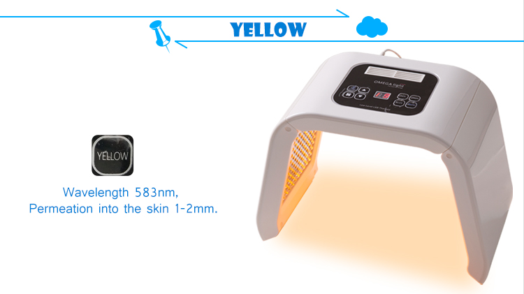 LED PDT Lighting Color Therapy Machine U Type 635nm Red Light Facial Beauty