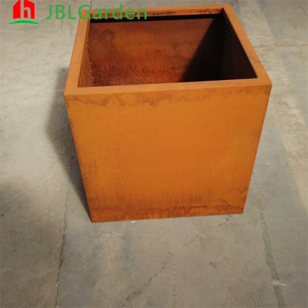 Buy cheap Outdoor Round Flower Planter Pots Corten Steel Material from wholesalers