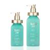 Buy cheap Luxury Gold Top Press Pump Green Body Lotion Container Packaging Plastic Shampoo Square Bottle from wholesalers
