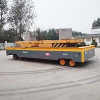 Buy cheap 50 Tons Steerable Trackless Transfer Trolley Remote Control Mold Plant Battery product