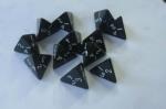 Custom Polyhedral Acrylic Board Game Dice Yellow Blue Green Red Color