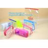 Buy cheap Swimwear toiletry PVC Vinyl Bag With Slider k, Slider zipper Clear pvc bag for package Vinyl, snap button PVC EVA from wholesalers