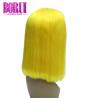 Buy cheap Short Bob Wigs Swiss Lace with Baby Hair Yellow from wholesalers
