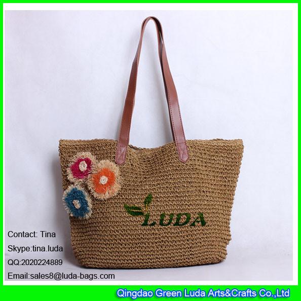 Buy cheap LUDA 2015 paper straw beach bag crochet straw tote bag shopping bag from wholesalers