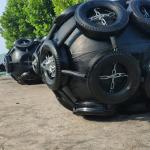 Marine Pneumatic Rubber Fender Yokohama Dock Fenders Foam Filled BV Certificated