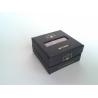 Buy cheap Luxury Black Rigid Gift Packaging Boxes, Foil Stamping Paper Packaging Boxes For Promotion from wholesalers