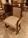 ISO18001 Hotel Restaurant Furniture Low Back Wooden Chairs Non Retractable