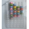 Buy cheap Transparent 40 Pieces Plastic Macaron Packaging Macaron Serving Tray from wholesalers