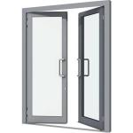 Aluminum Casement Doors In Contemporary Modern Style For 1.4mm Wall Thickness