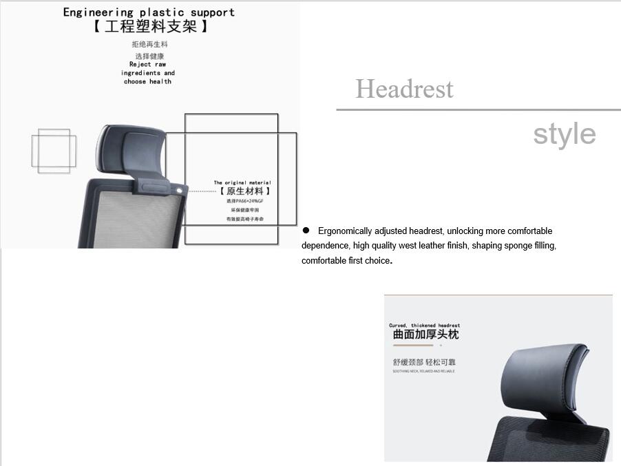 Office Manager's Choice Adjustable High Back Executive Office Chair with Lumbar Support