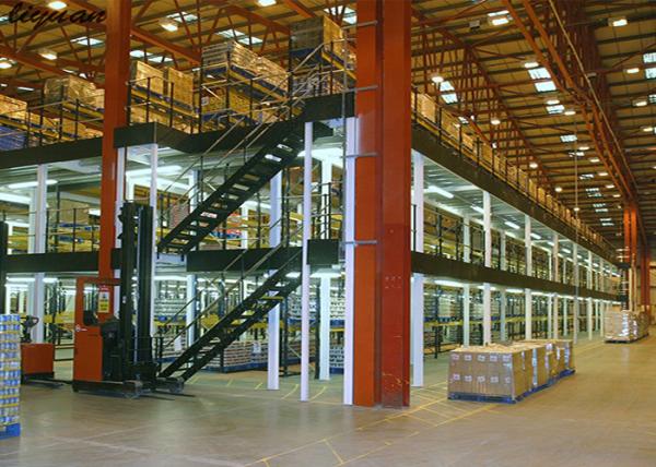 Buy cheap Durable Industrial Mezzanine Floor Easy Operation 2-3 Level Orange Beam RAL2004 from wholesalers