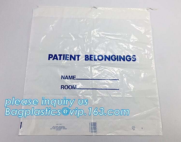 Large Drawstring Biohazardous Waste Bags, Nice printing red incinerate waste bag, Biohazard Bags Medical Waste Bags with