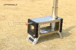 Outdoor Heating Stove Portable Wood Charcoal Folding Stove 304 Stainless Steel