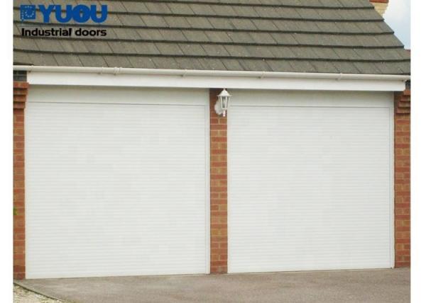 Exterior Roller Shutter Garage Doors Remote Control Windproof Aluminum