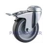 Buy cheap Gray Non Marking Rubber Casters 100mm 4 INCH With Dual Lock from wholesalers