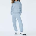 Cozy Fleece Cotton Women'S Sport Tracksuits Casual Hoodies Joggers Pants