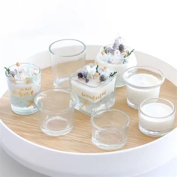 Buy cheap Customized Luxury Empty Glass Candle Jars For Candle Making from wholesalers