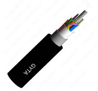 Buy cheap PBT Steel Armored Fiber Optic Cable , GYTA 24 Fiber Optic Cable from wholesalers