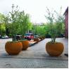 Buy cheap Thickness 1.5mm-6.0mm Large Tall Metal Flower Pots Tall Corten Steel Planter from wholesalers