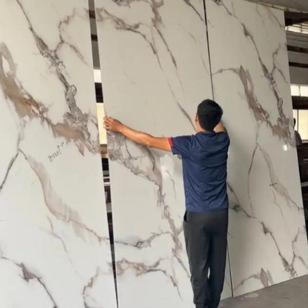 Buy cheap Customized Color Bamboo Charcoal Board Veneer Marble Carbon Crystal Plate Wall Panel from wholesalers