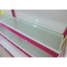 Buy cheap Steel Shelving Brackets Cosmetic Rack , 30KG/ Layer Load Pink Cosmetics Display Shelves from wholesalers