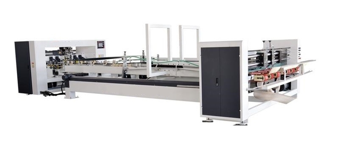 Automatic Folder Gluer Stitcher Strapper All Inline Machine, PP belt heated or PE tape tied