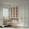 Buy cheap Modern Luxury French White Clothes Wardrobes With Dressing Table Custom Bedroom Wooden Wardrobes With Mirror from wholesalers