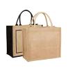 Buy cheap Lamination Burlap Jute Shopping Grocery Tote Bags PE Coating Reusable from wholesalers