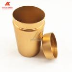 Travel Empty Tea Storage Round Aluminum Cans T8 With Lids