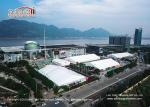 50m Width Aluminum Frame Outdoor Event Tents For Exhibition TUV CFM IFAI