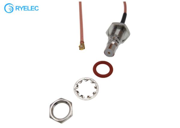 Buy cheap QMA Waterproof Female Bulkhead Connector Solder To UFL Female For RG316 Rf Coaxial Cable from wholesalers