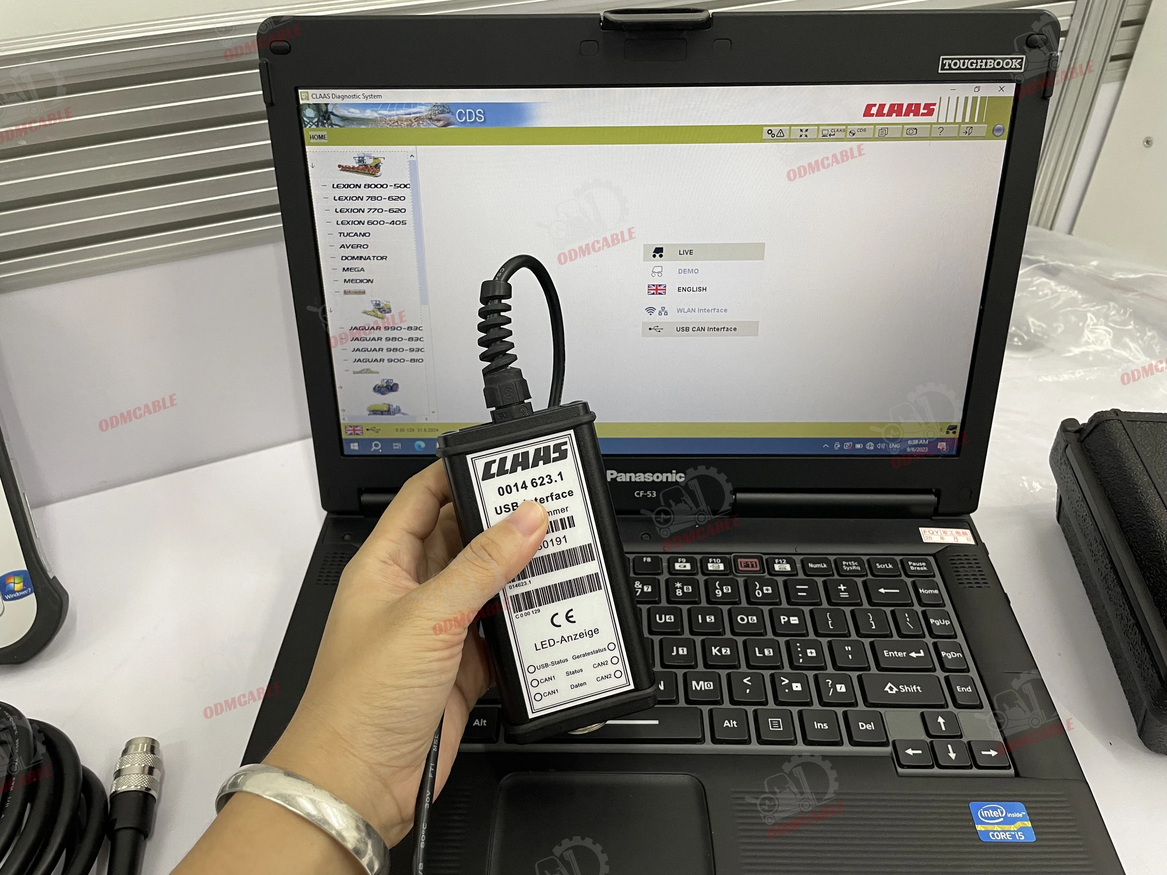 2024 Diagnostic Tool FOR CLAAS interface CANBUS MetaDiag Agriculture Construction Truck Excavator Diagnostic Tool+CF19