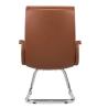 Buy cheap Ergonomic Office Chair Flexible Chrome Wheel Convenient Pu Leather Swivel Boss Manager Staff Modern Revolving Chair ﻿ from wholesalers