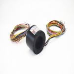 Precious Metal 55mm Through Hole Slip Ring Aluminium Alloy Housing