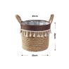 Buy cheap Handicraft Natural Seagrass Storage Basket With Handle ECO Friendly Kids Toy Clothes Baskets Storage Home Decoractions from wholesalers