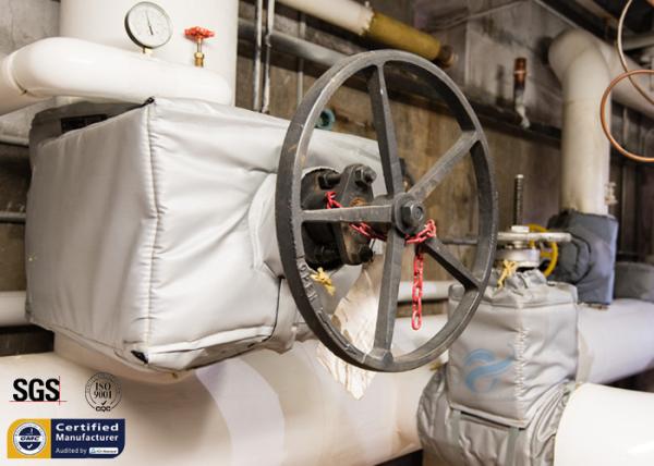 Buy cheap Removable Thermal Insulation Jackets Grey 300℃ Fiber Glass Cover For Gate Valve from wholesalers