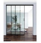 Automatic Sliding Door System Interior Narrow Frame Trackless Aluminum Alloy
