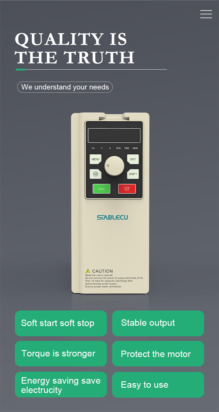 ABS + PC Variable Frequency Inverter 380V 3 Phase For AC Motor